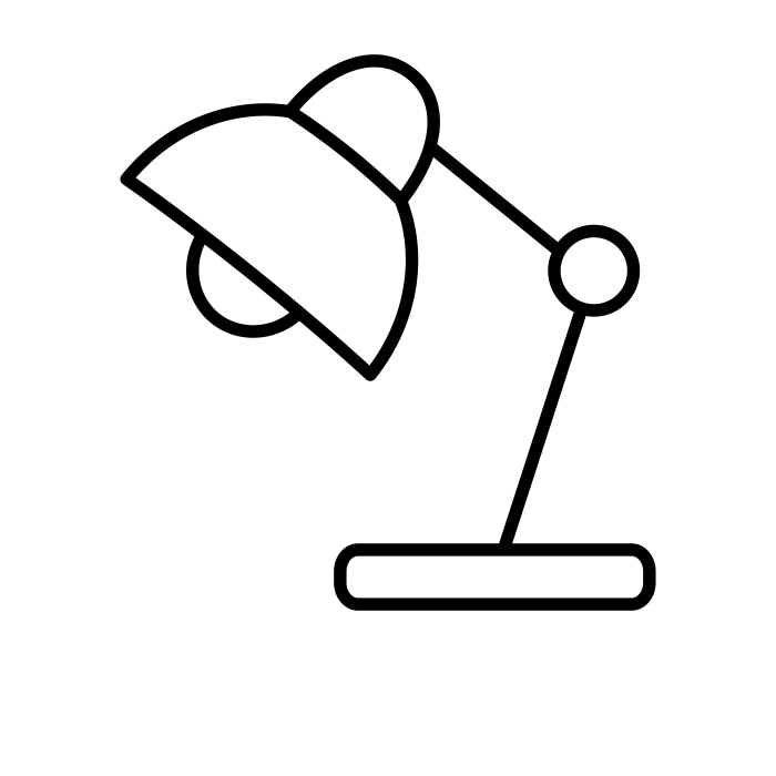 Desk lamp - Copyright The Noun Project - Stock Image Folio
